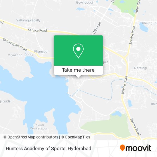 Hunters Academy of Sports map