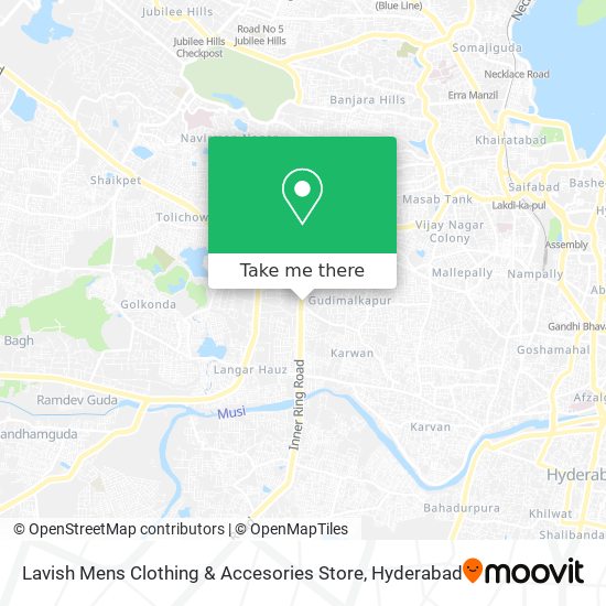 Lavish Mens Clothing & Accesories Store map