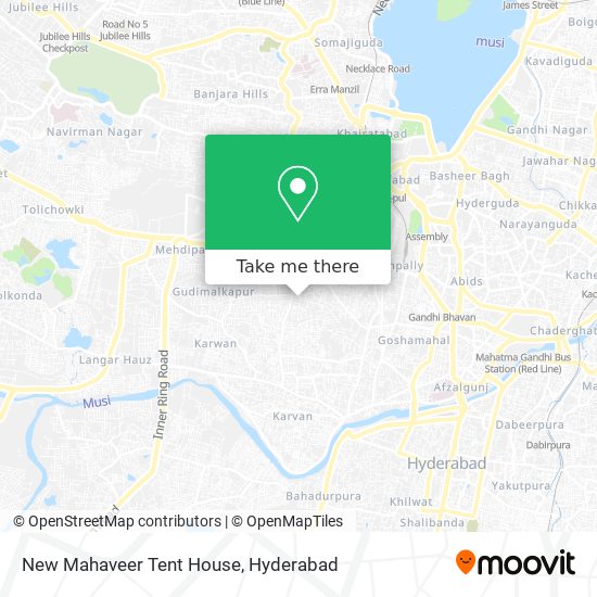 New Mahaveer Tent House map