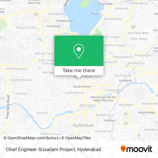 Chief Engineer Srisailam Project map