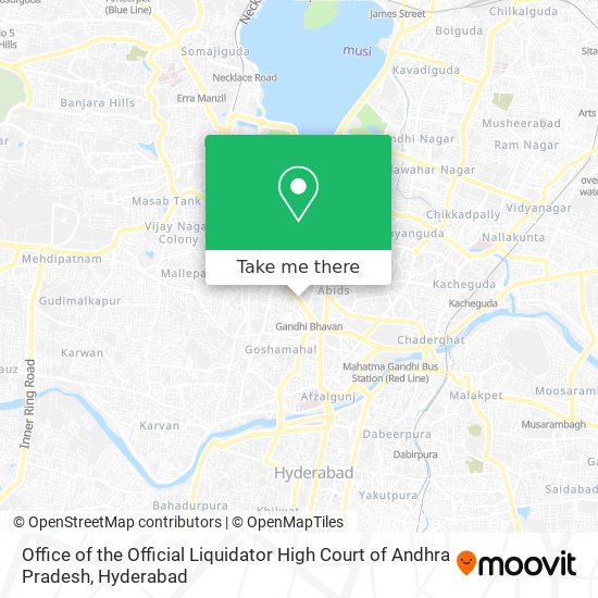 Office of the Official Liquidator High Court of Andhra Pradesh map