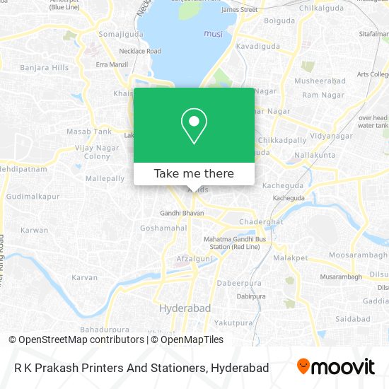 R K Prakash Printers And Stationers map