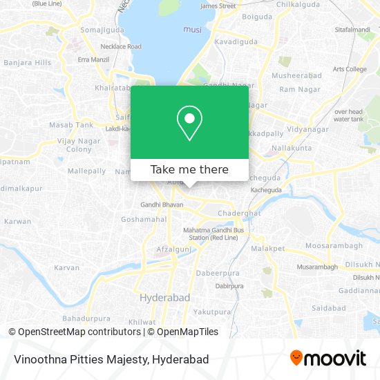 Vinoothna Pitties Majesty map