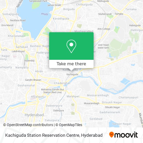 Kachiguda Station Reservation Centre map