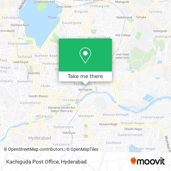 Kachiguda Post Office map