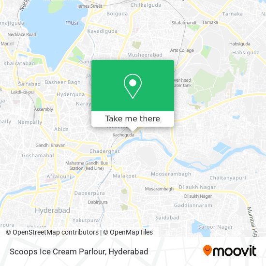 Scoops Ice Cream Parlour map