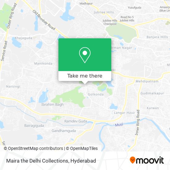 Maira the Delhi Collections map