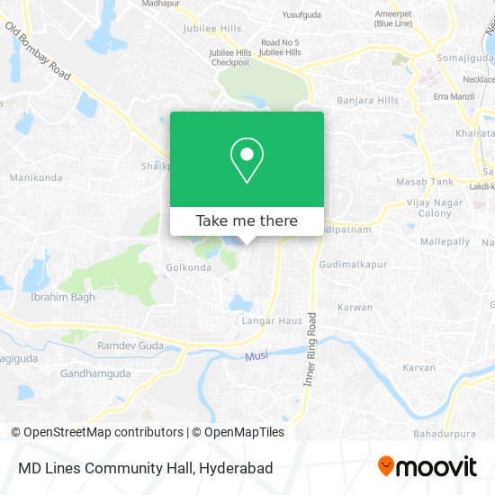 MD Lines Community Hall map