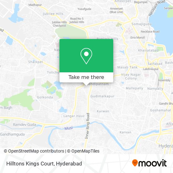 Hilltons Kings Court map