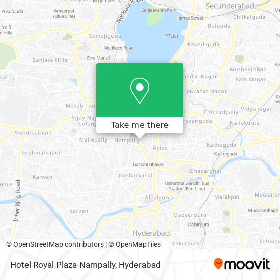 Hotel Royal Plaza-Nampally map