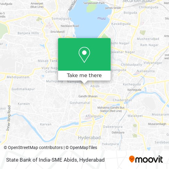 State Bank of India-SME Abids map