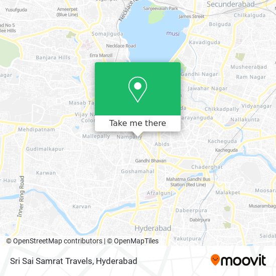 Sri Sai Samrat Travels map
