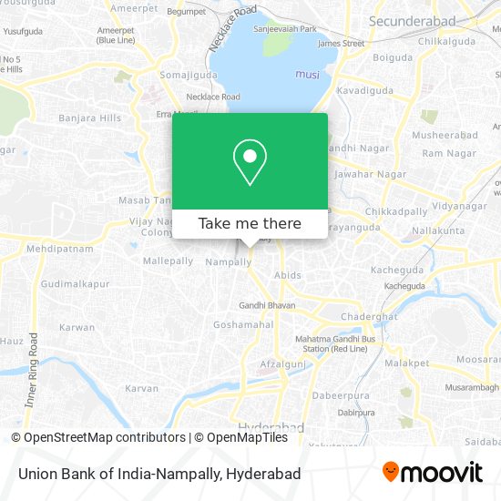 Union Bank of India-Nampally map