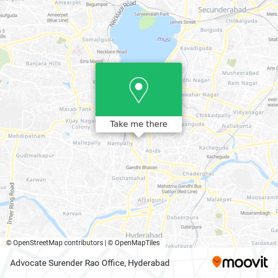 Advocate Surender Rao Office map