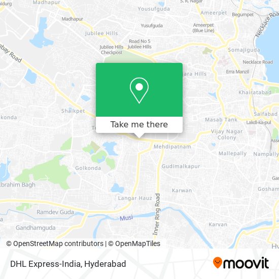 DHL Express-India map