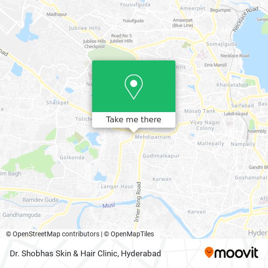 How to get to Dr. Shobhas Skin & Hair Clinic in Hyderabad by Bus?