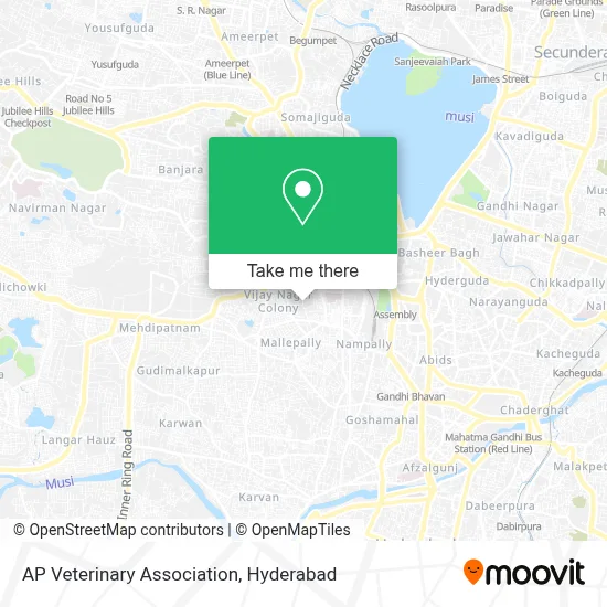AP Veterinary Association map