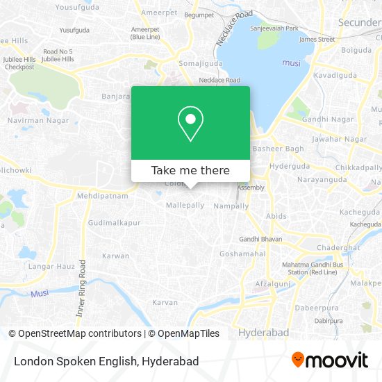London Spoken English map