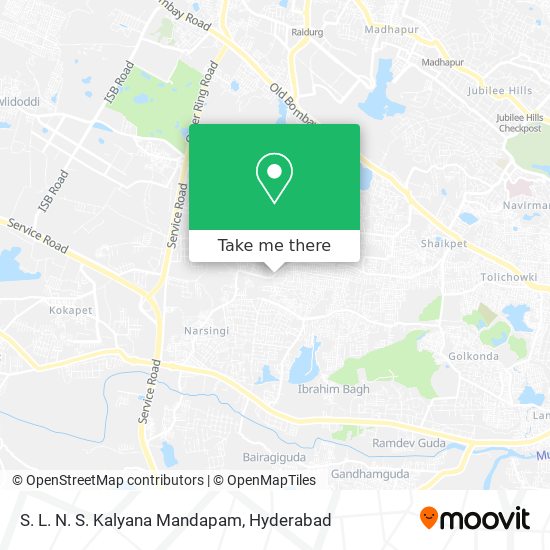 S. L. N. S. Kalyana Mandapam map