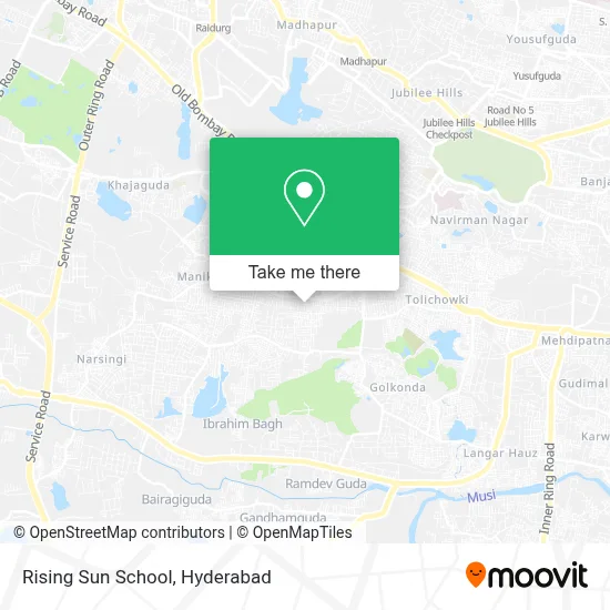 Rising Sun School map