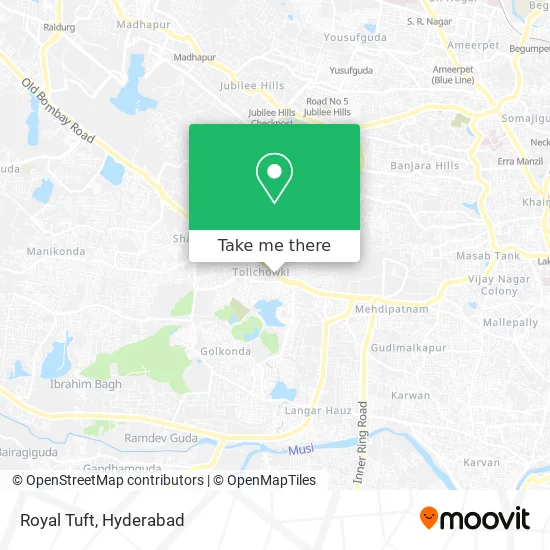 Royal Tuft map