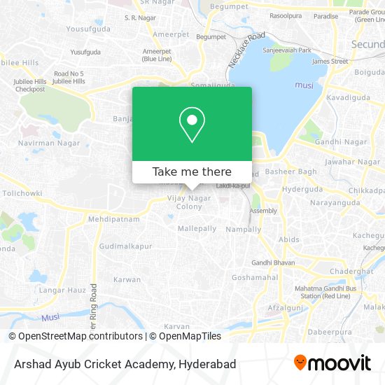 Arshad Ayub Cricket Academy map