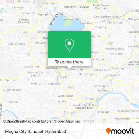 Megha City Banquet map
