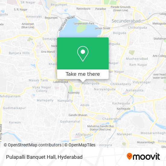 Pulapalli Banquet Hall map