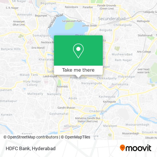 HDFC Bank map