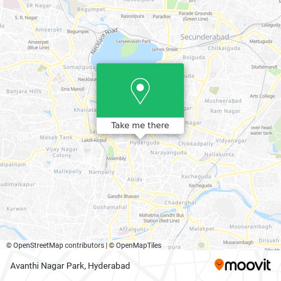 Avanthi Nagar Park map