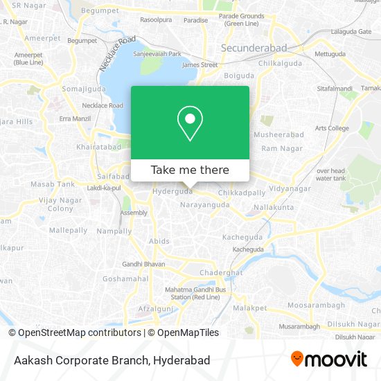 Aakash Corporate Branch map