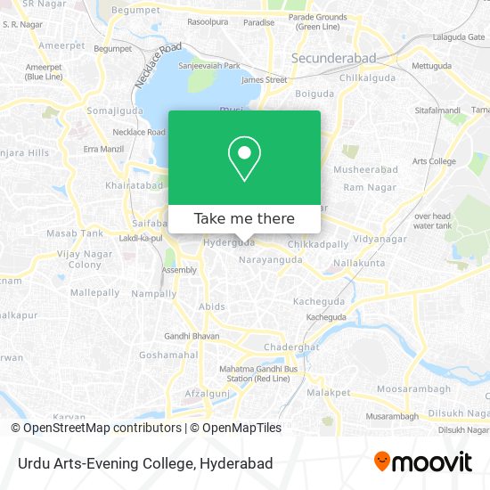 Urdu Arts-Evening College map