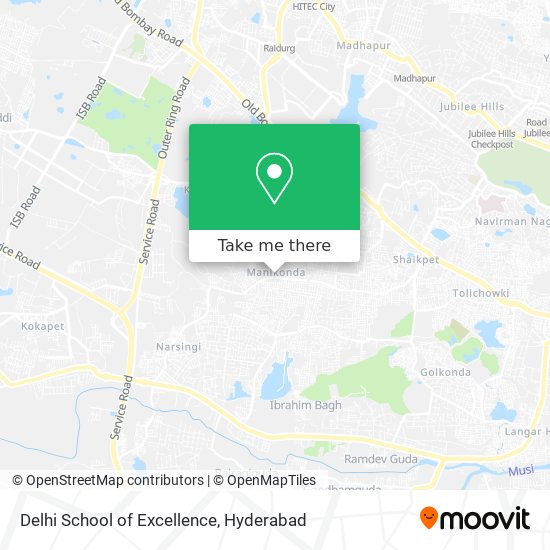 Delhi School of Excellence map