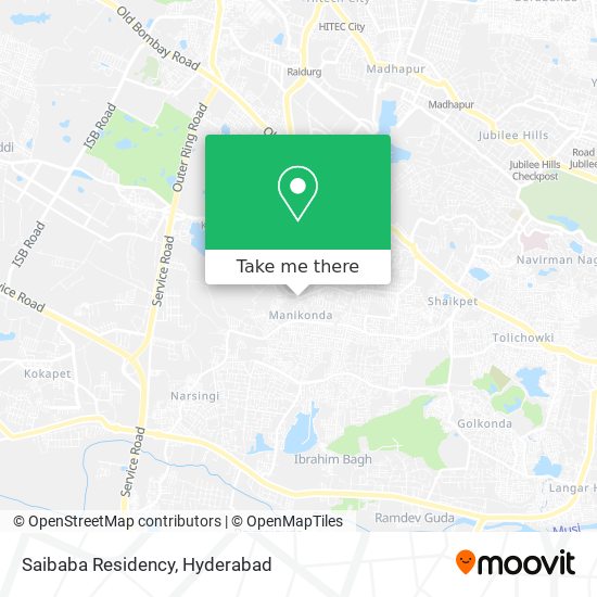 Saibaba Residency map