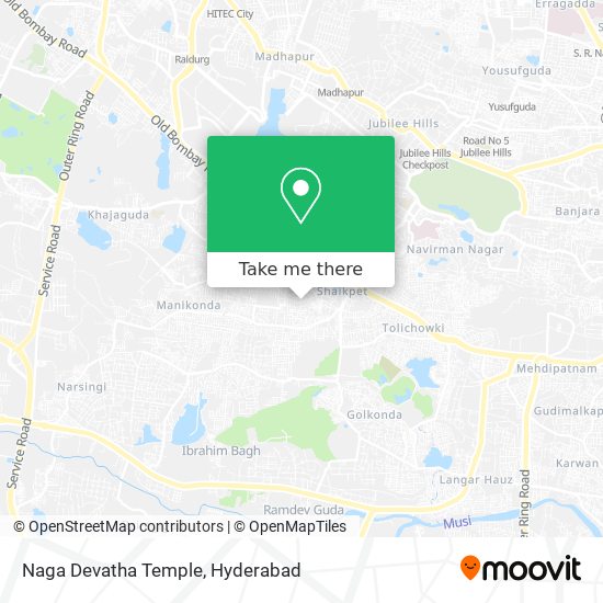 Naga Devatha Temple map