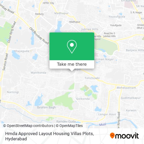 Hmda Approved Layout Housing Villas Plots map