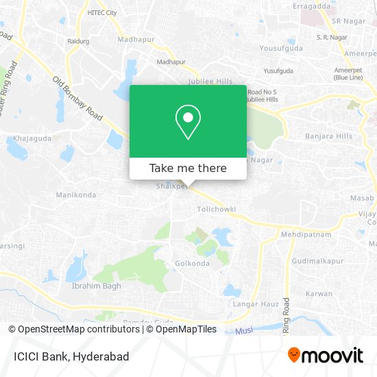 ICICI Bank map