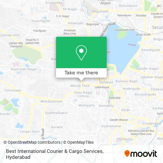 Best International Courier & Cargo Services map