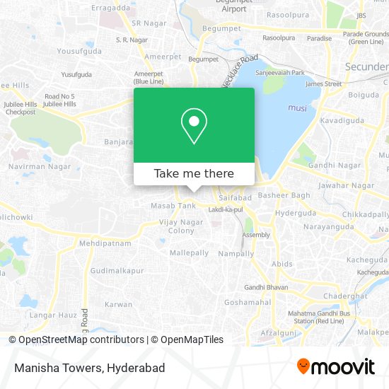 Manisha Towers map