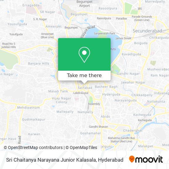 Sri Chaitanya Narayana Junior Kalasala map