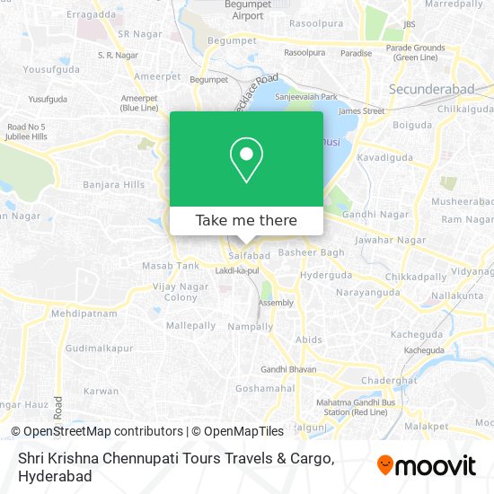 Shri Krishna Chennupati Tours Travels & Cargo map