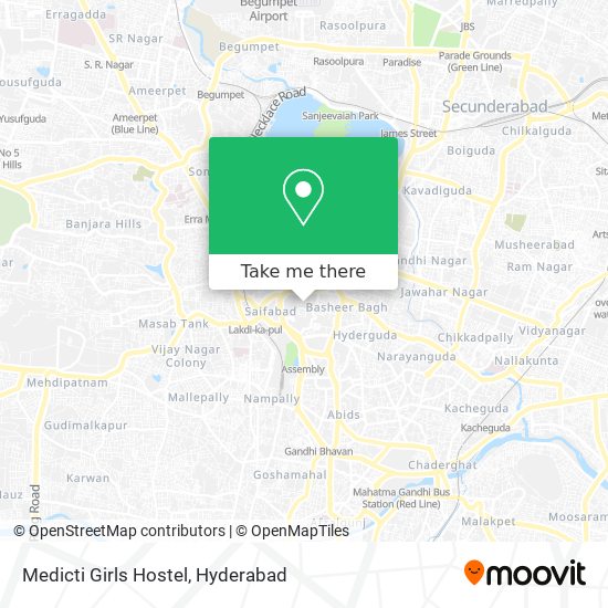 Medicti Girls Hostel map