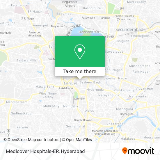 Medicover Hospitals-ER map