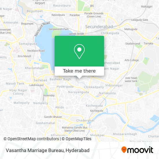 Vasantha Marriage Bureau map