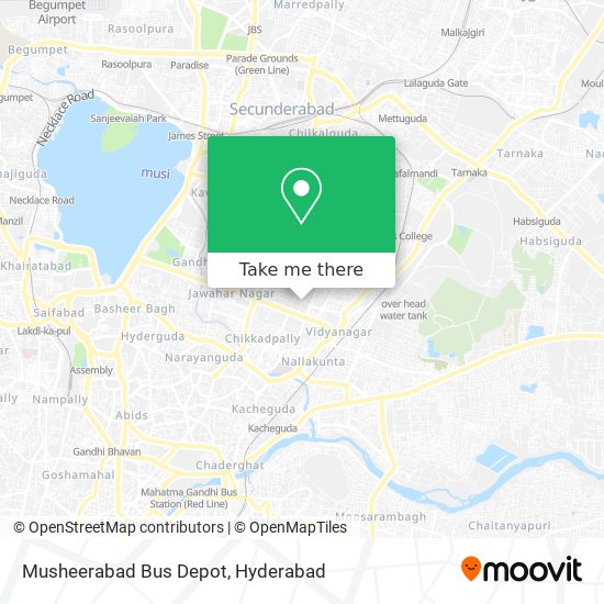 Musheerabad Bus Depot map