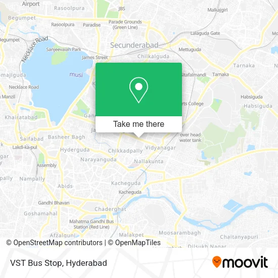 VST Bus Stop map