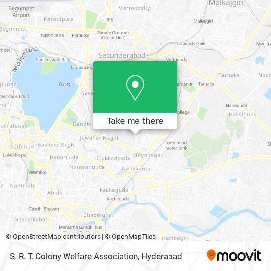 S. R. T. Colony Welfare Association map