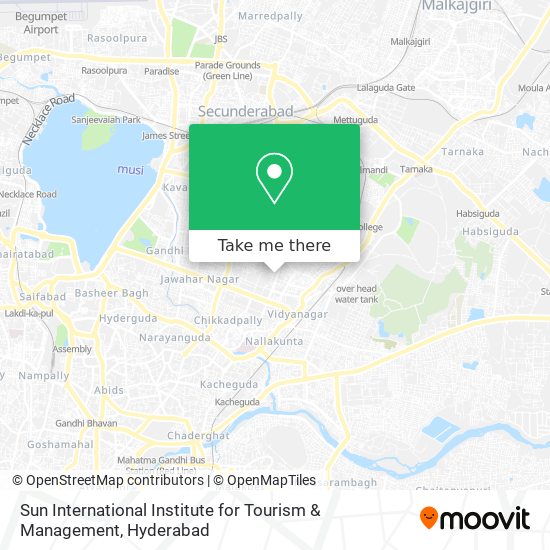 Sun International Institute for Tourism & Management map