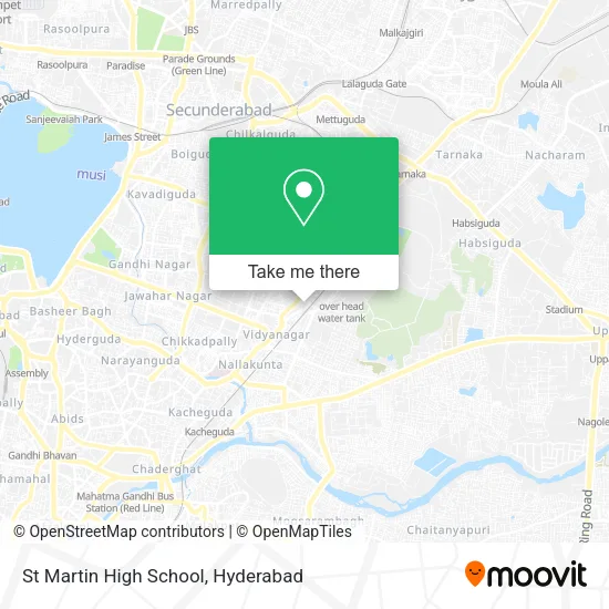 St Martin High School map