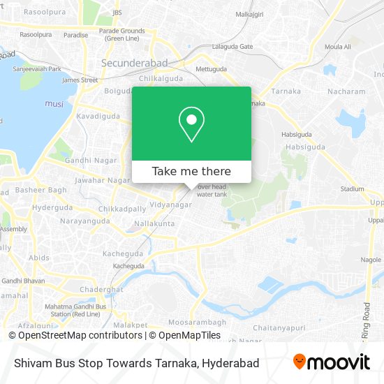 Shivam Bus Stop Towards Tarnaka map